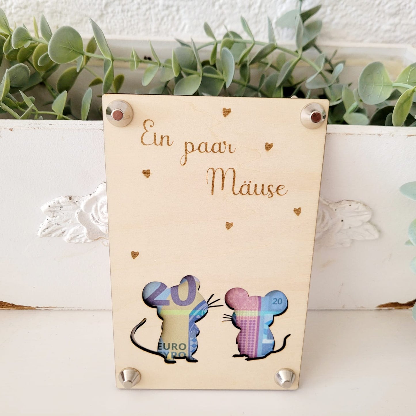 Holzkarte Ein paar Mäuse 🐭🐭