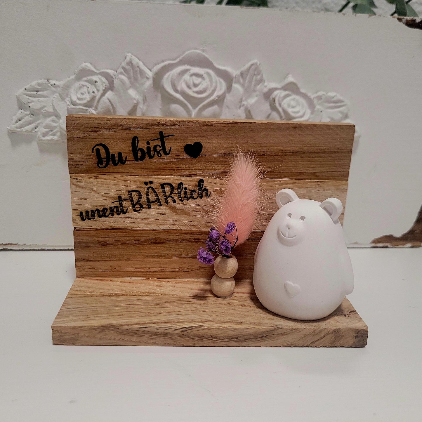 Kleiner Bär mit Aufsteller "Du bist unentBÄRlich" 🐻