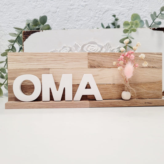 Holzaufsteller Oma