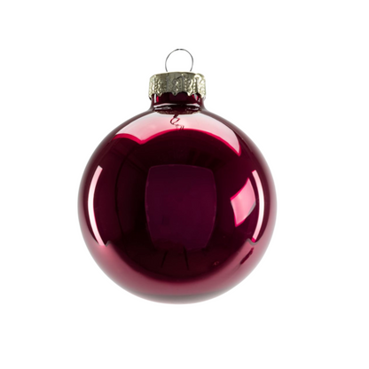 Weihnachtskugel 🌲 ∅ 6 cm  aus Glas mit Namen personalisiert