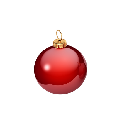 Weihnachtskugel 🌲 ∅ 6 cm  aus Glas mit Namen personalisiert