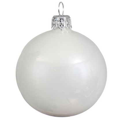Weihnachtskugel 🌲 ∅ 6 cm  aus Glas mit Namen personalisiert
