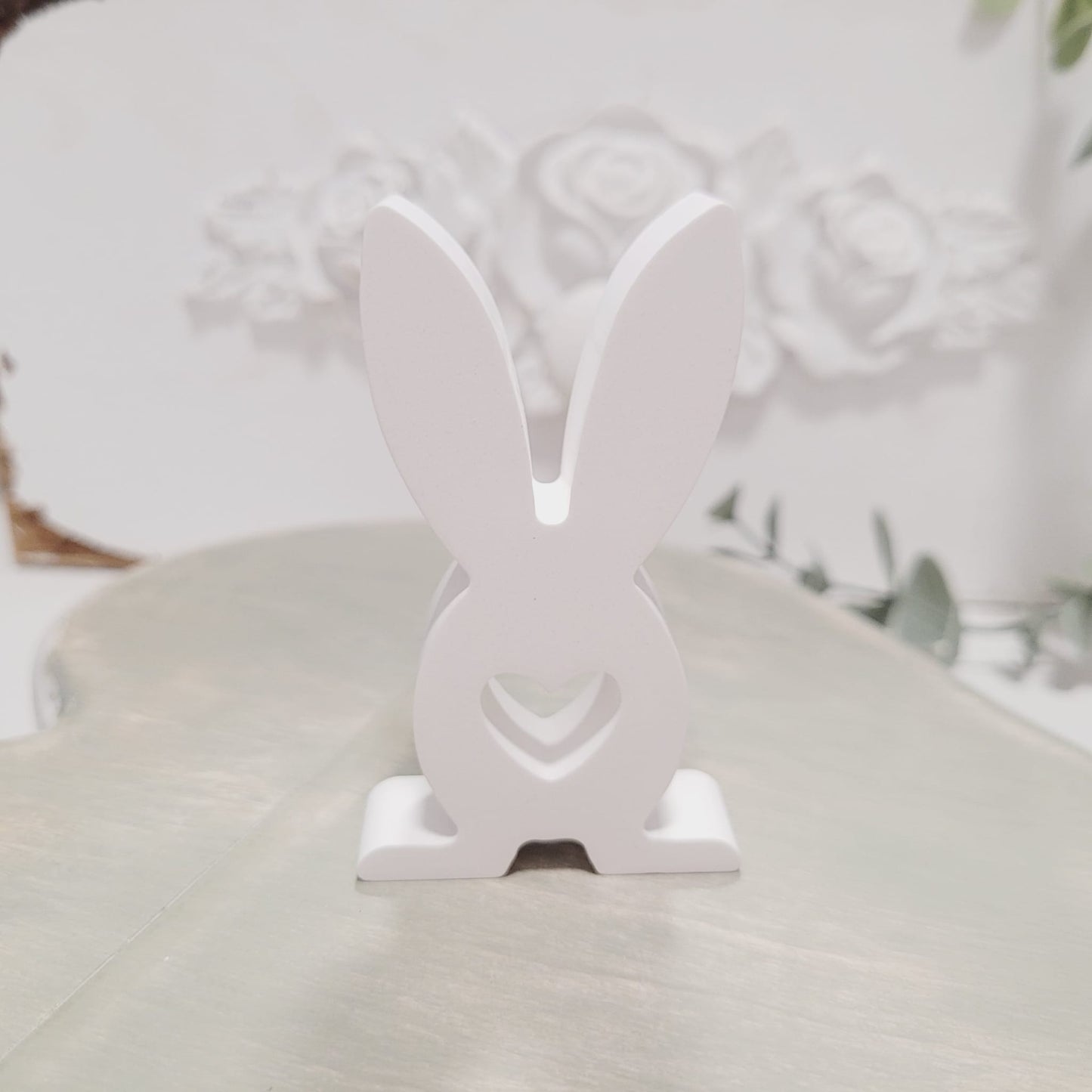 Kleiner Hase aus Gießkeramik im Becher " Frohe Ostern" 🐇🥚